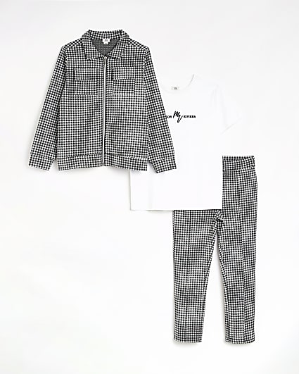 Boys Black Maison Riviera Gingham outfit