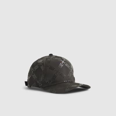 Boys Black Monogram Cap