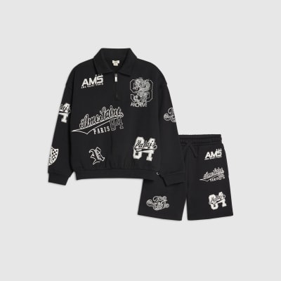 Parka avec capuche fourrure pour garçon enfant avec poche fermeture boutons