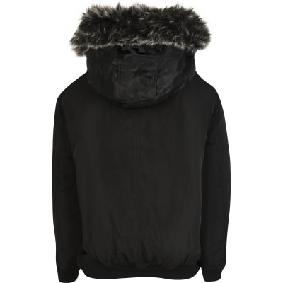 boys fur hood coat