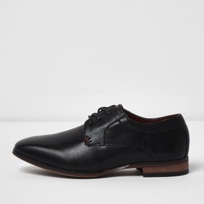 river island boys black shoes