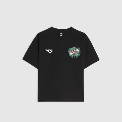 Boys Black Pony Oversized Ball T-Shirt