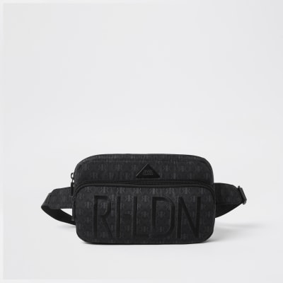 river island black bum bag