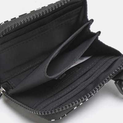 Boys black RI monogram wallet