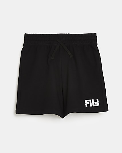 Boys black RR jersey shorts