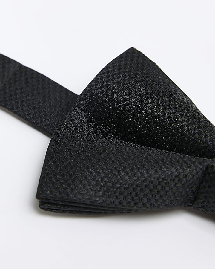 Boys black smart bow tie