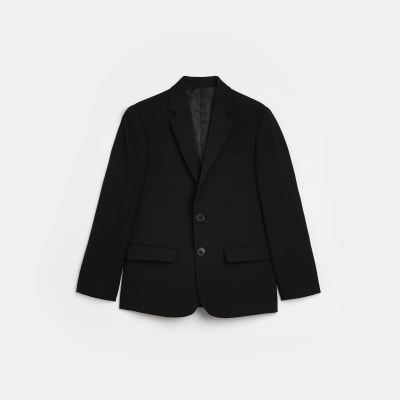 Boys black suit jacket | River Island