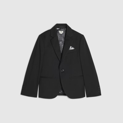 Boys Black Tailored Suit Jacket