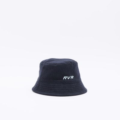 Boys black Towel Bucket Hat