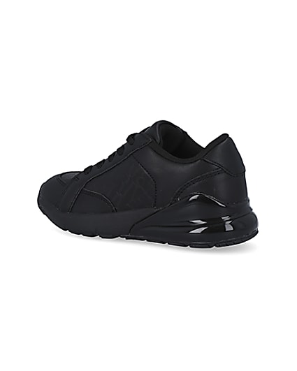 360 degree animation of product Boys black trainers frame-5