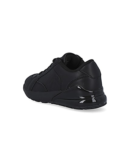 360 degree animation of product Boys black trainers frame-6