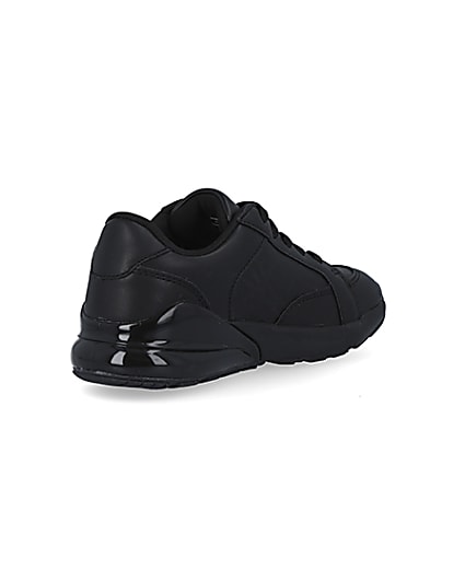 360 degree animation of product Boys black trainers frame-12