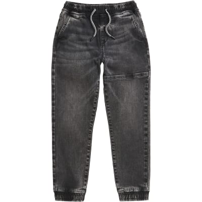boys black jogger jeans