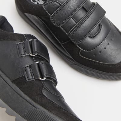 River island black on sale plimsolls