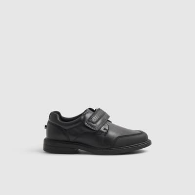 Boys Black Velcro Shoes