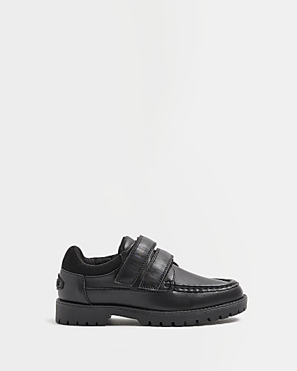 Boys black velcro shoes