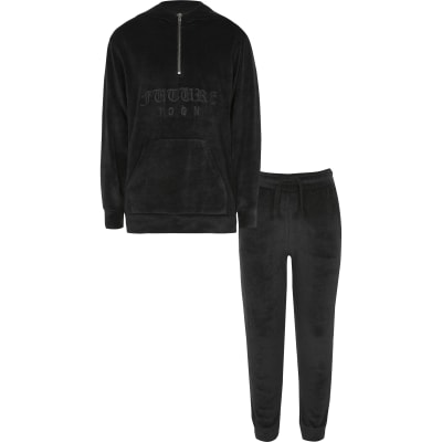 river island velour tracksuit