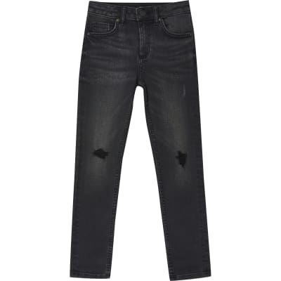 boys black ripped jeans
