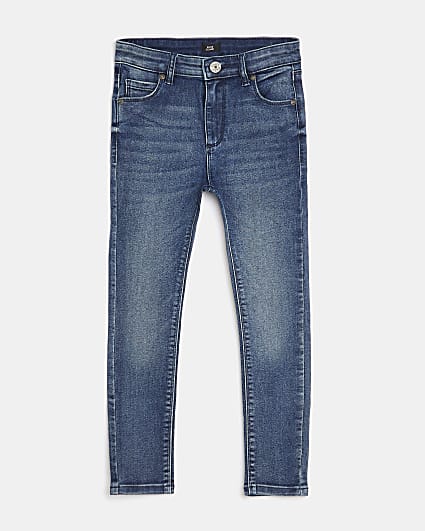 Boys blue denim skinny fit jeans