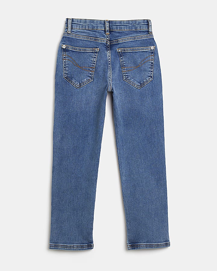 Boys Blue Denim Straight Jeans