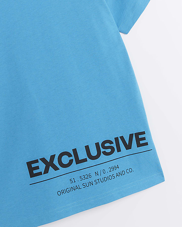 Boys Blue Graphic T-shirt