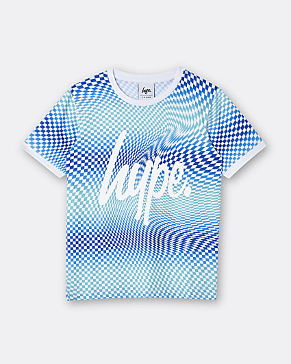 Boys blue Hype abstract t-shirt