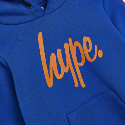 Boys blue HYPE logo hoodie