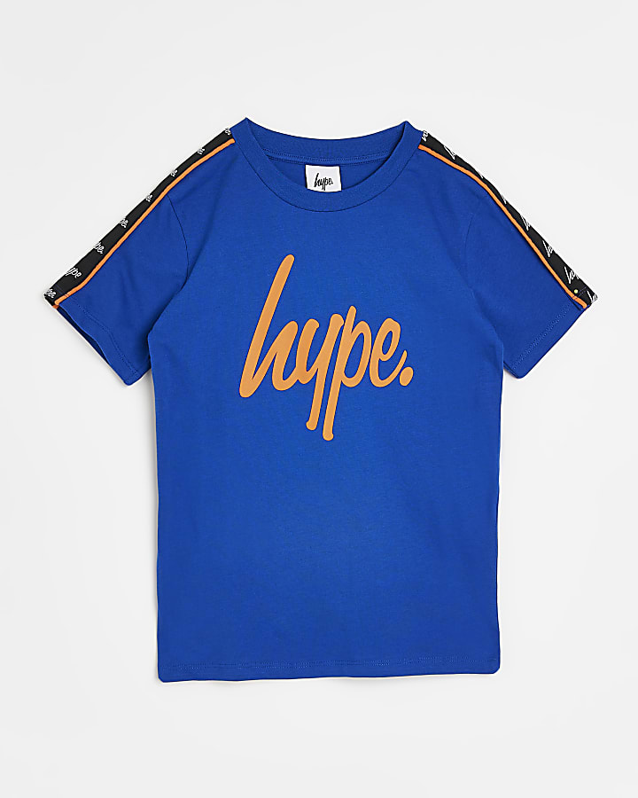 Boys blue HYPE logo t-shirt