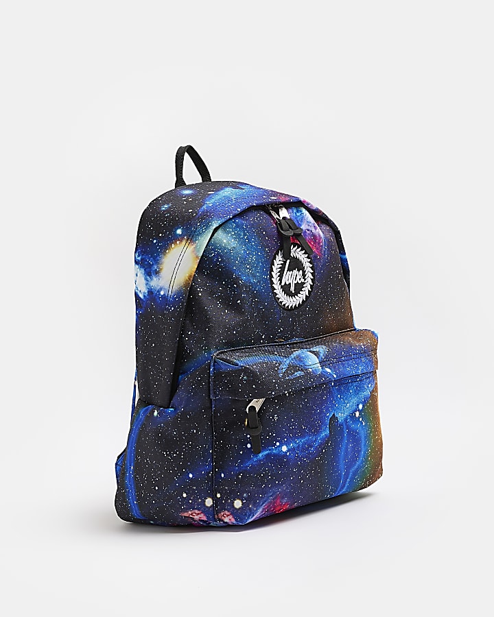 Boys blue Hype print Backpack