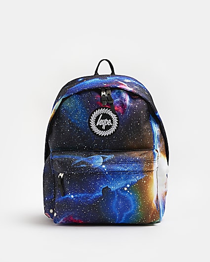 Boys blue Hype print Backpack