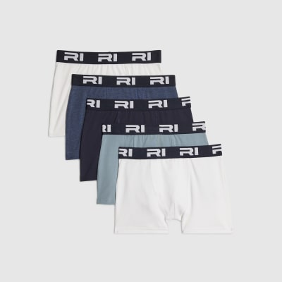Boys Blue Pack Of 5 Boxers