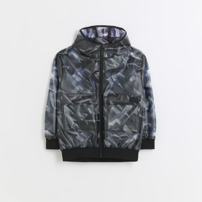 River Island monogram print windbreaker jacket