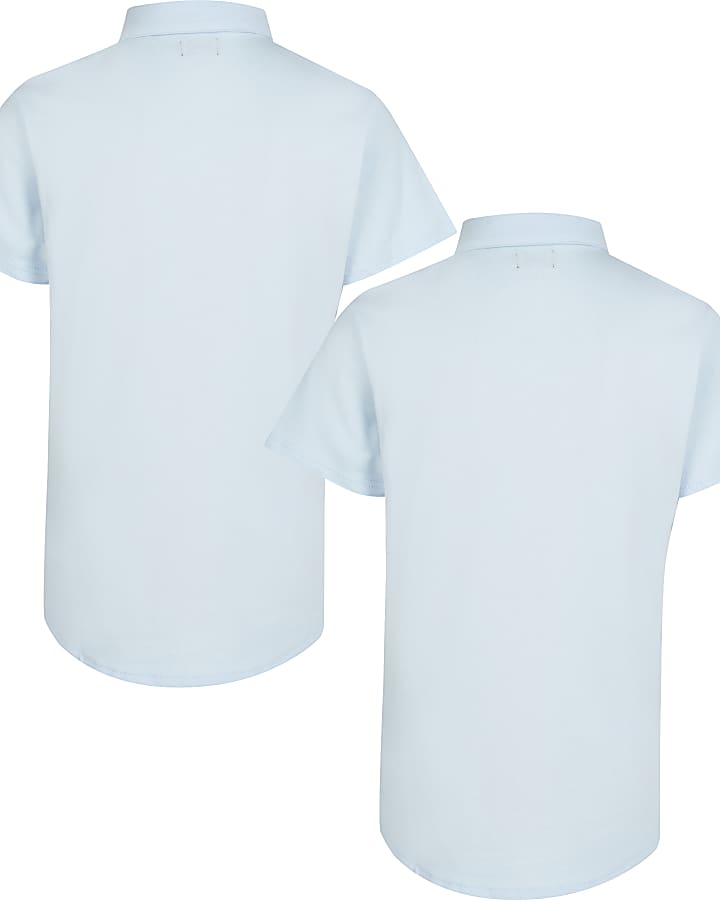 River Island Boys Clothing Shirts Short sleeved Shirts Boys River short sleeve shirts 2 pack 