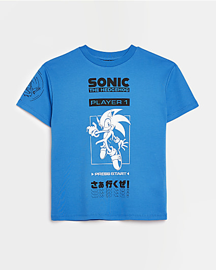 Boys Blue Sonic Graphic T-shirt