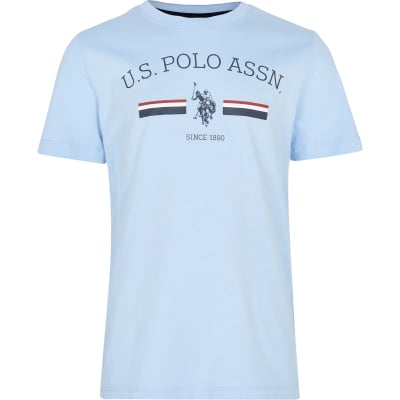 us polo blue t shirt