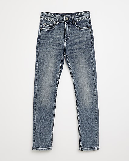 Boys blue washed skinny fit jeans
