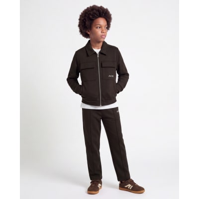 Boys Brown Ame Saint Jacket 3 Piece Set