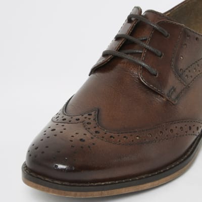 boys tan brogues