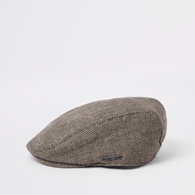 river island flat cap