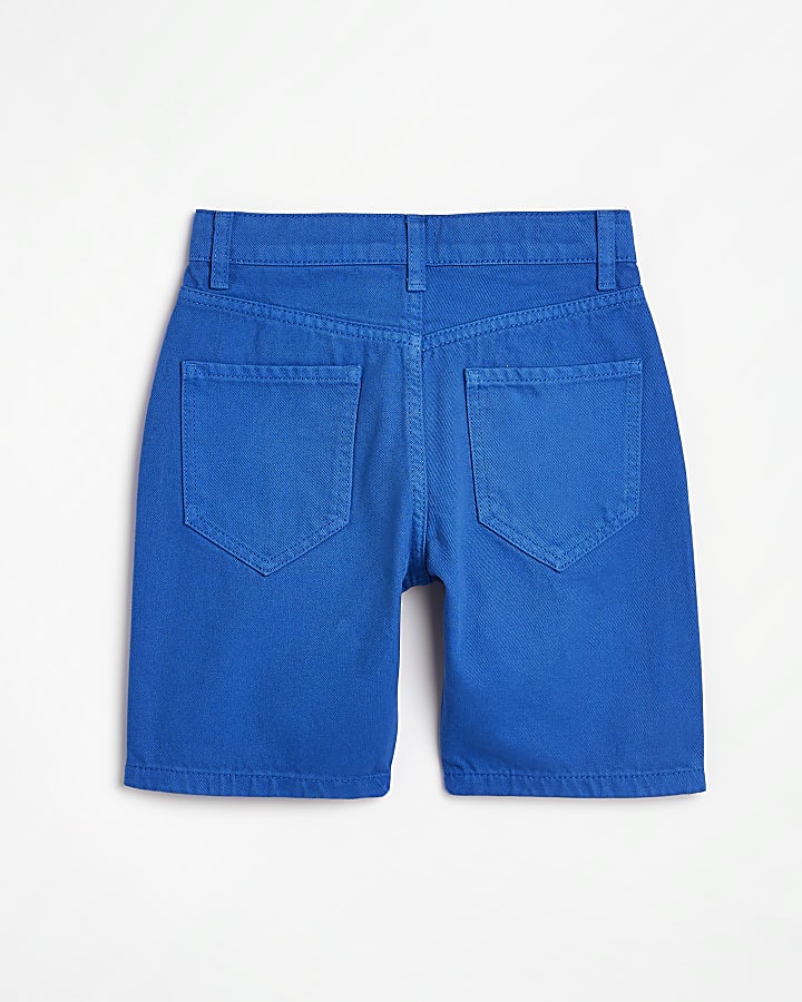 Boys cobalt blue denim shorts