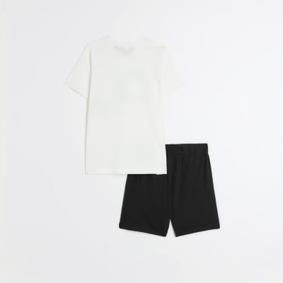 Boys cream gamer pyjama set