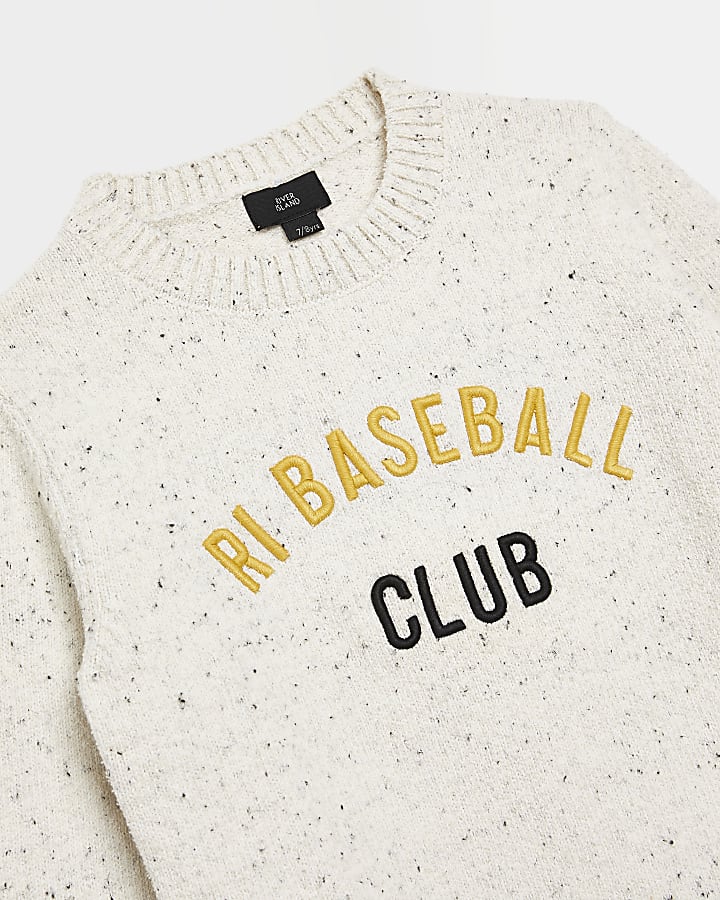 Boys cream RI baseball club sweatshirt
