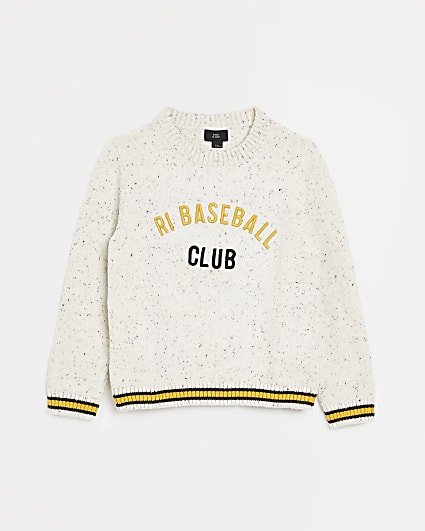 Boys cream RI baseball club sweatshirt