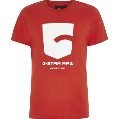 g star raw red t shirt