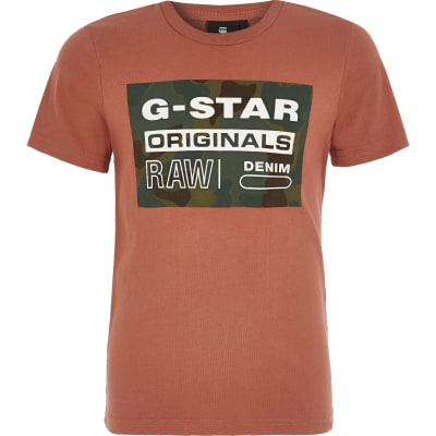 red g star raw shirt