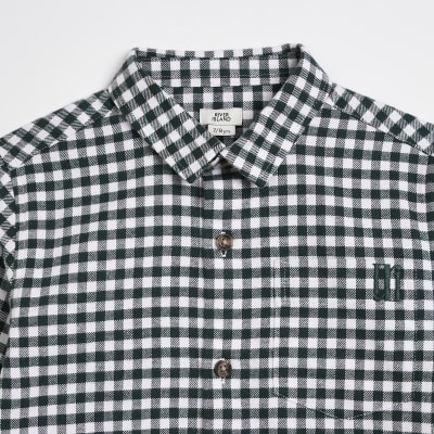 Boys Green Check Shirt and Cord Trousers set