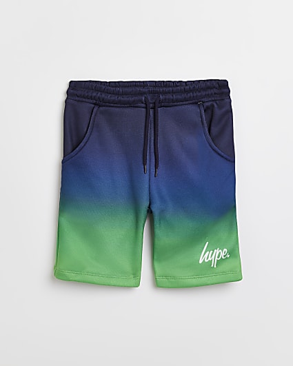 Boys green HYPE ombre shorts