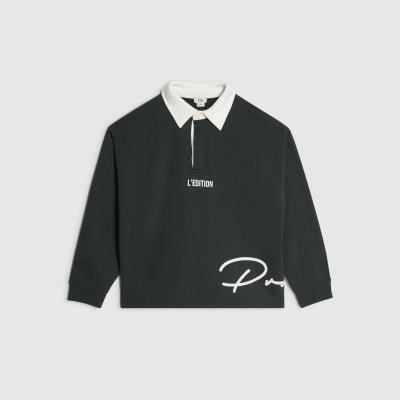 Boys Green Prolific Rugby Sweatshirt
