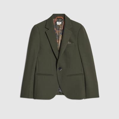 Boys Green Suit Jacket