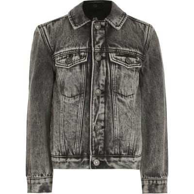 boys borg lined denim jacket